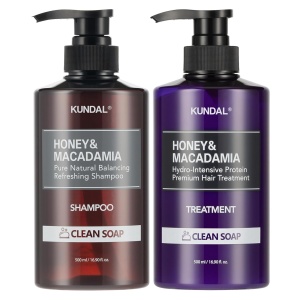 KUNDAL Juego de champú y acondicionador natural para el cabello [aroma a jabón limpio] – Nutritiva, fortalece, repara el cabello
