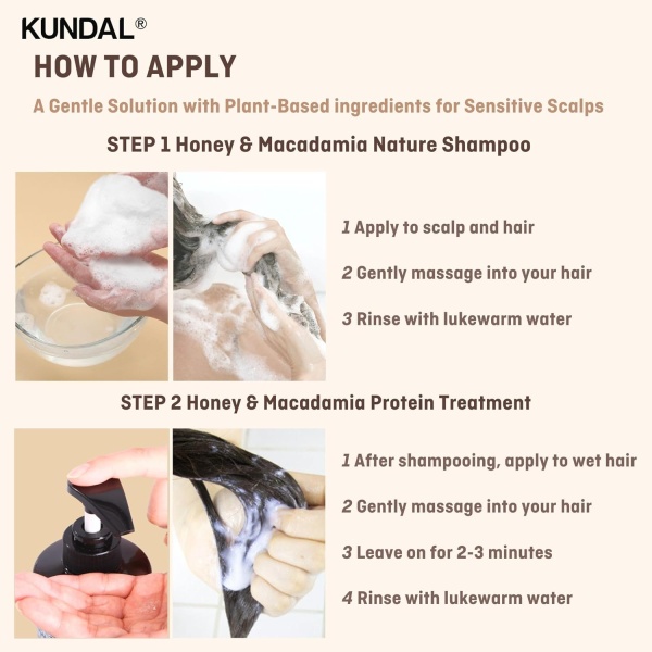 KUNDAL Champú y acondicionador natural para el cabello 16.9 fl oz  (almizcle blanco) - Image 6