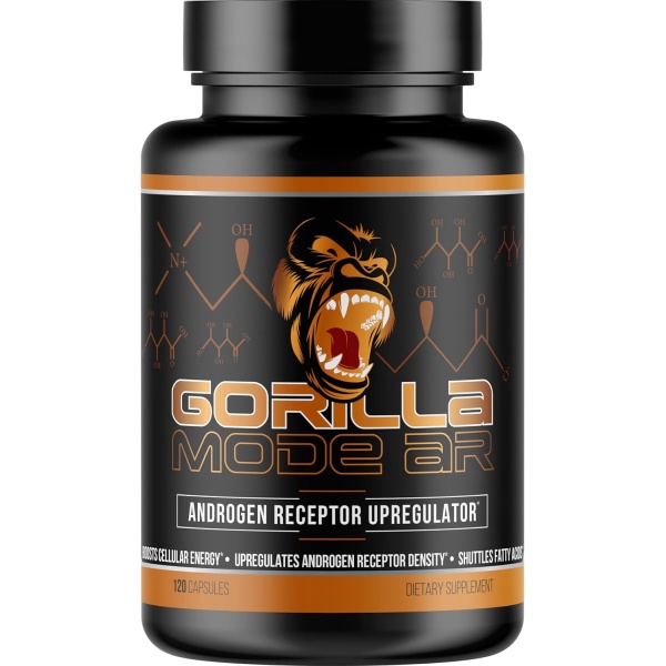 Gorilla Mode AR Carnitina 750mg Cápsulas – Receptor de andrógenos Upregulator / Aumenta la energía celular