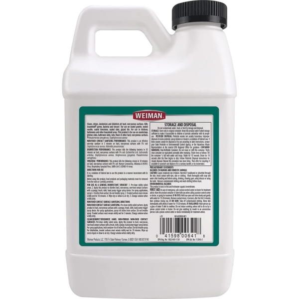 Weiman Limpiador de granito desinfectante y paquete económico de pulido (1) botella de spray de 24 onzas, (1) repuesto de 64 onzas - Image 2