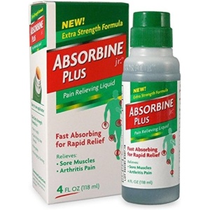 Absorbine Jr Plus - Líquido para aliviar el dolor, fórmula extra fuerte, 4 onzas líquidas (paquete de 3)