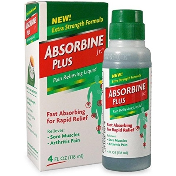 Absorbine Jr Plus - Líquido para aliviar el dolor, fórmula extra fuerte, 4 onzas líquidas (paquete de 3)