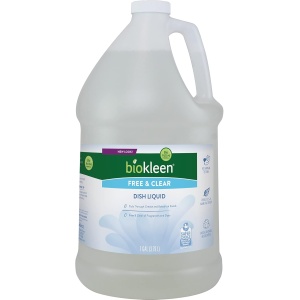 Biokleen Free & Clear - Líquido para platos – 1 galón – jabón, lavavajillas, ecológico, no tóxico