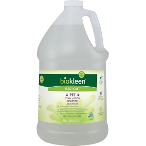 Biokleen Bac-Out - Removedor de manchas para mascotas, 1 galón, enzimático, natural, destruye manchas y olores de forma segura