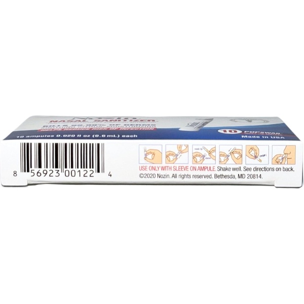 Nozin® Nasal Sanitizer® Antiséptico Popswab® Ampules Paquete de 10 unidades | Mata el 99.99% de los gérmenes | A base de alcohol 62% - Image 10