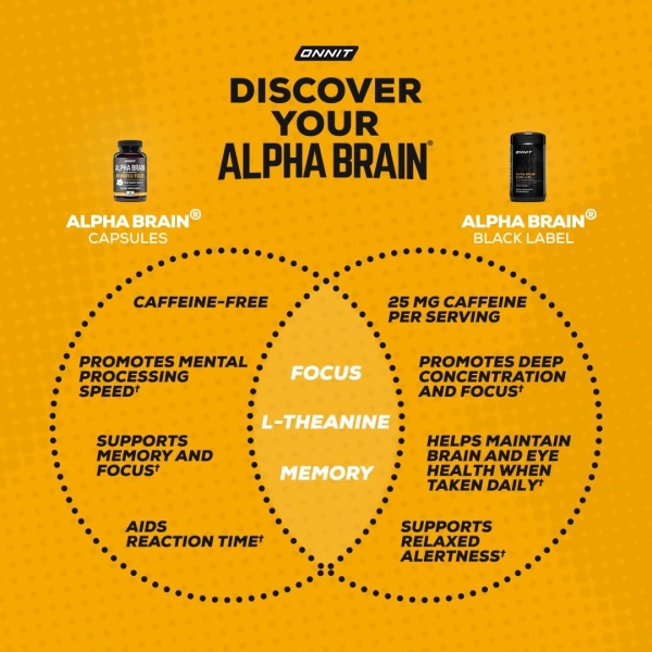 ONNIT - Suplemento para el cerebro en cápsulas Alpha Brain - Image 4
