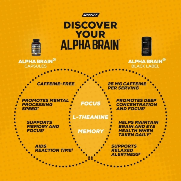 ONNIT - Suplemento para el cerebro en cápsulas Alpha Brain - Image 4