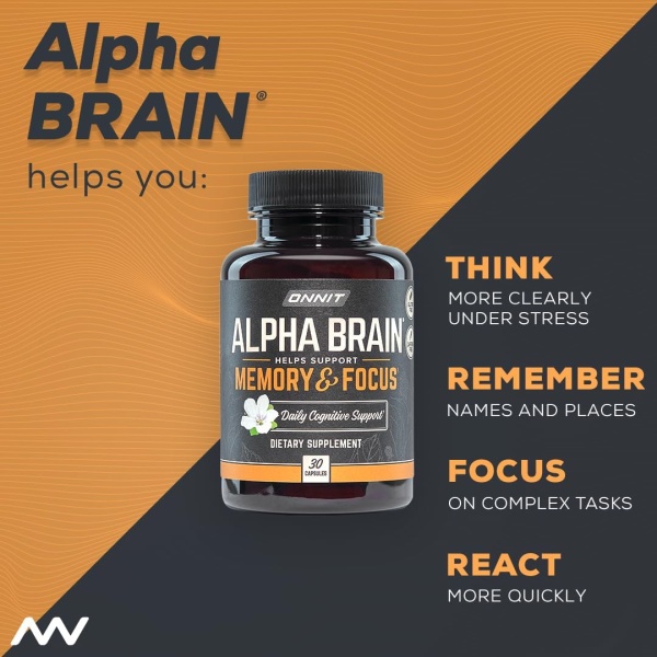 ONNIT - Suplemento para el cerebro en cápsulas Alpha Brain - Image 6