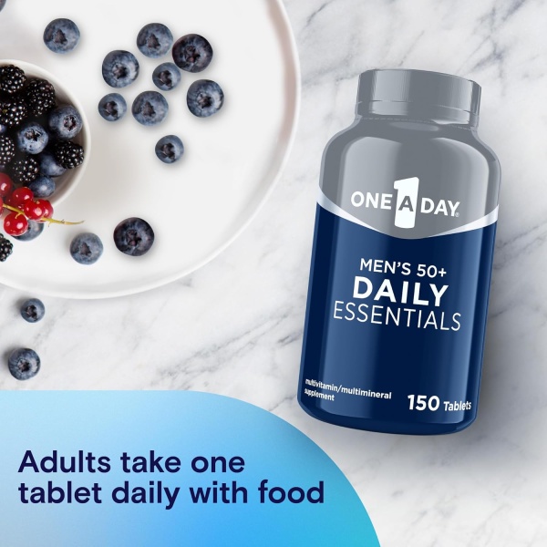 One A Day Multivitamínico para hombre 50+ Daily Essentials | Multivitamínico para hombres 50 Plus apoya la salud inmunológica - Image 5