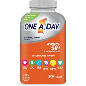 One A Day Tableta multivitamínica para mujeres con más de 50 multivitamínicos para mujeres con vitamina A, C, D, E y zinc para apoyo a la salud inmunológica*