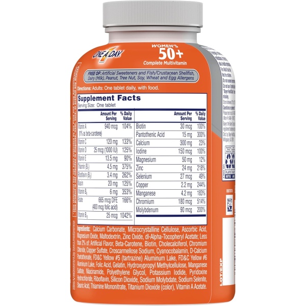 One A Day Tableta multivitamínica para mujeres con más de 50 multivitamínicos para mujeres con vitamina A, C, D, E y zinc para apoyo a la salud inmunológica* - Image 6