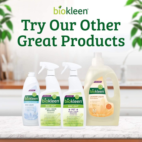 Biokleen Detergente para lavavajillas libre y transparente, 64 cargas, sin polvo, concentrado, fosfato y cloro, ecológico, no tóxico - Image 10