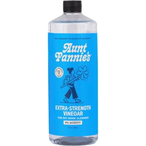 Aunt Fannie's Vinagre de limpieza extra fuerte, 32 onzas, limpiador doméstico multiusos, sin aromas añadidos