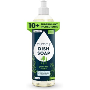 puracy líquido Plato de jabón – sulfate-free Lavado Detergente natural – té verde & Lime, PDS16, 1, 1