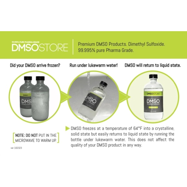 DMSO - Líquido puro 99.995% de 16 onzas | Dimetilsulfóxido de grado USP | No diluido | Bajo olor | Sin BPA - Image 3