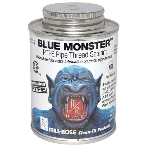 1 pieza de 76001 Blue Monster - Sellador de rosca de tubo, 4 onzas