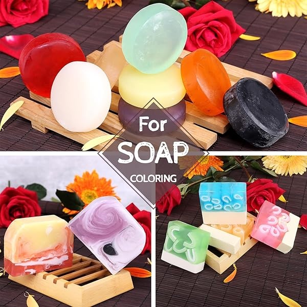 12 Color Bath Bomb Soap Dye - Skin Safe Bath Bomb Colorant Food Grade Coloring for Soap Making Supplies, Natural Liquid Soap Colorant for DIY Bath Bomb Supplies Kit, Slime, Crafts - with Instructions - Image 4