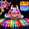 25 tubos iluminados, palos brillantes LED para fiestas de niños de 3 a 8 a 12, juguetes para aliviar el estrés, rellenos de bolsas de regalo para niños pequeños, recompensas de premios en el aula,