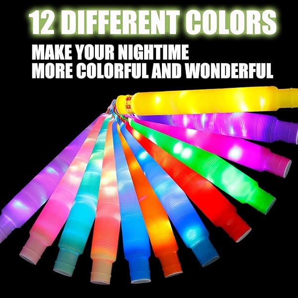 25 tubos iluminados, palos brillantes LED para fiestas de niños de 3 a 8 a 12, juguetes para aliviar el estrés, rellenos de bolsas de regalo para niños pequeños, recompensas de premios en el aula, - Image 4