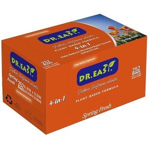 252 hojas de secado DR. EARY - Hojas suavizantes de tela con aroma fresco para piel sensible y lavandería, primavera y naranja fresca, 252 hojas
