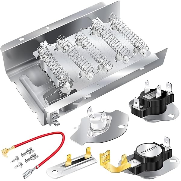279838 3403585 Elemento de calefacción, 3387134 Termostato de Ciclismo 3977767 Termostato de Alto Límite 3977393 Interruptor de Corte Térmico 3392519 Reemplazo de Fusible Térmico para Secadoras de Ropa Whirlpool & Kenmore