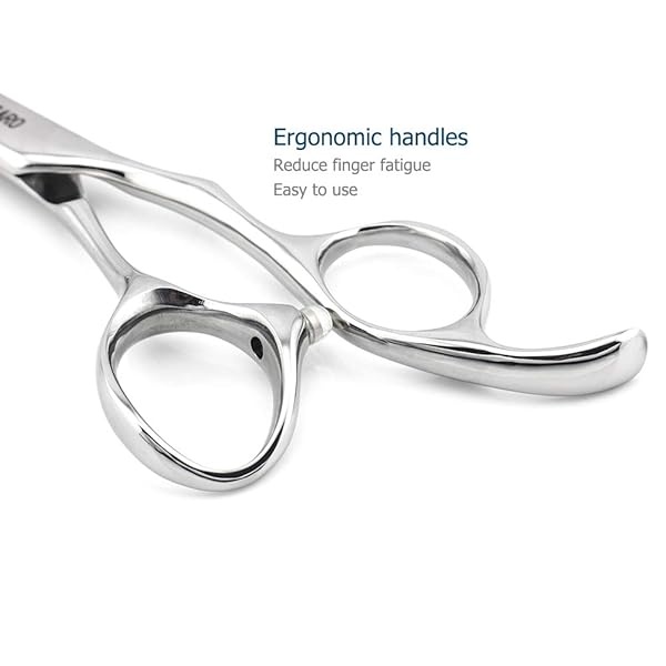 5.5" Professional Hair Scissors Barber Scissors Haircut Scissors Hairdresser Scissors Japan 440C Hair Shears Blind Hole Convex Edge Kinsaro - Image 8