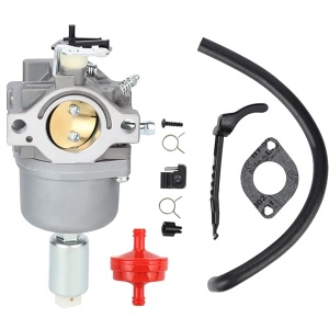 594593 Carburador compatible con John Deere L107 L108 115 LA105 D110 LA125 Cortacésped Briggs y Stratton Intek 14HP 18HP Motor 591731 593514 697141 697190 698445 699109 699937 791858 791888 792171