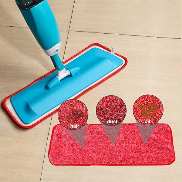 6 Pieces Microfiber Cleaning Pads Reveal Mop 16 to 18 inch Fit for Most Spray Mops and Reveal Mops Washable (16.5 x 5.5 inch) - Image 7