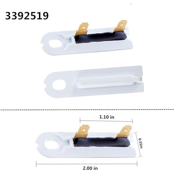 8544771 - Elemento de calefacción para secadora, corte de termostato 279816, fusible térmico para secadora 279973 3392519, compatible con maytag, kenmore, cocina, bañera de hidromasaje y más - Image 6