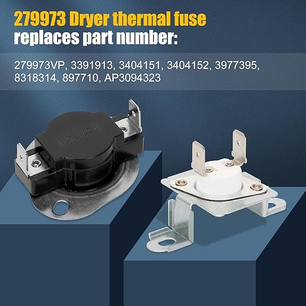 8544771 - Elemento de calefacción para secadora, corte de termostato 279816, fusible térmico para secadora 279973 3392519, compatible con maytag, kenmore, cocina, bañera de hidromasaje y más - Image 10