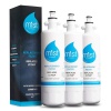 ADQ36006101 - Filtro de agua de repuesto para refrigerador LG LT700P, ADQ36006102, Kenmore Elite 9690, 46-9690, 469690, RFC 1200A, FML-3, LFX31925ST, LFXS32766S, LFXS2962626262626S, paquete de 3 Niebla