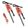 AOFAR Fire Starter AF-381 Fire Steel 5 en 1 para camping, senderismo, caza, mochilero, canotaje, barra de supervivencia de magnesio al aire última intervensión con paracord de fuego, brújula y