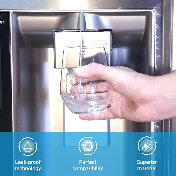AQUA CREST AQF-FF08 Reemplazo para 4396841, Everydrop® Filter 3, EDR3RXD1, 4396710, Kenmore® 46-9083, 46-9030, filtro de agua para refrigerador, 2 filtros - Image 8