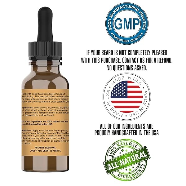 Aberlite Aceite de barba para hombres crecimiento y acondicionador de barba – Suaviza e hidrata - Image 7