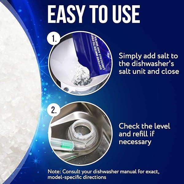 Ablandador de agua salada para lavavajillas, 5 libras, fabricado en Estados Unidos, recomendado para Bosche, Miele, Thermador, Whirlpool y más - Image 4