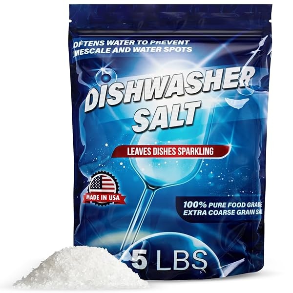 Ablandador de agua salada para lavavajillas, 5 libras, fabricado en Estados Unidos, recomendado para Bosche, Miele, Thermador, Whirlpool y más - Image 8