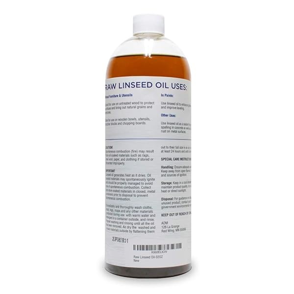 Aceite de linaza cruda, 946.35ml (32 oz) - Image 3