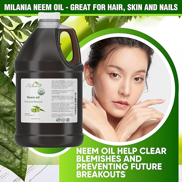Aceite de neem premium virgen, prensado en frío, 100% puro., 1 Galón - Image 4