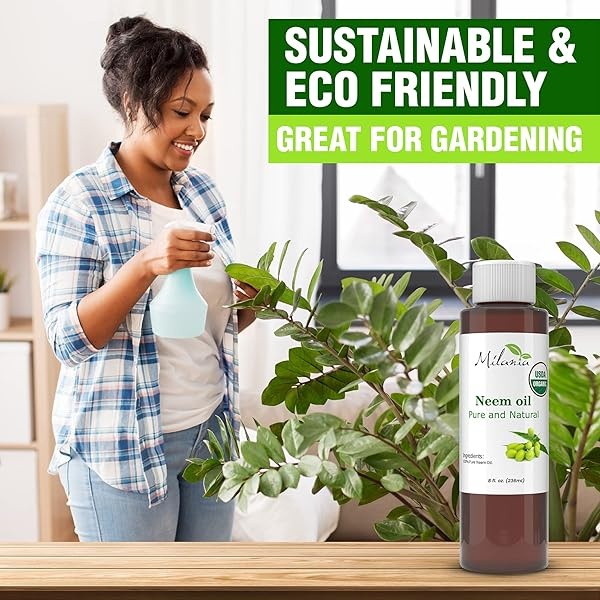 Aceite de neem premium virgen, prensado en frío, 100% puro, 8 FL. Oz. - Image 3