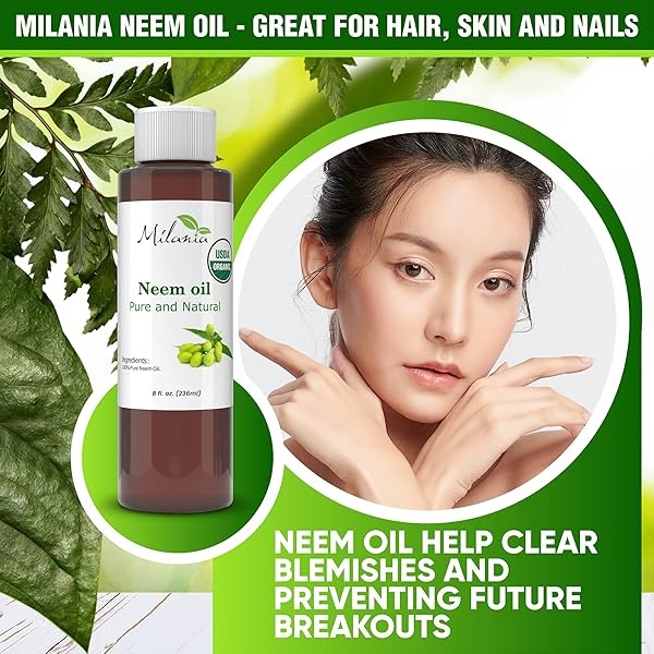 Aceite de neem premium virgen, prensado en frío, 100% puro, 8 FL. Oz. - Image 6