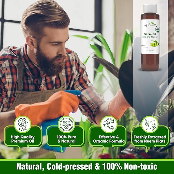 Aceite de neem premium virgen, prensado en frío, 100% puro, 8 FL. Oz. - Image 7