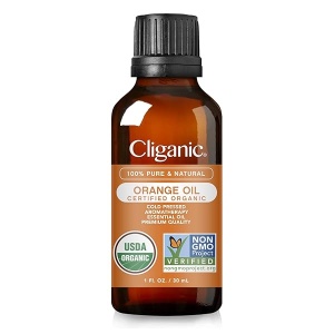 Aceites esenciales de naranja orgánicos Cliganic, 30 ml - Para aromaterapia, aceite difusor y humidificadores - Ideal para dormir y relajarse