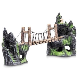 Acuario decorativo para acuarios (40,6 x 10,1 x 17,8 cm)
