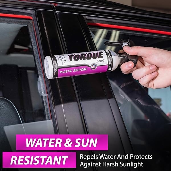Aerosol restaurador de plástico con detalles de par – Restaura, brilla y protege las superficies de plástico, vinilo y goma de tu coche con restauración molecular, se aplica fácilmente en minutos, dura al menos 6 meses - Image 6