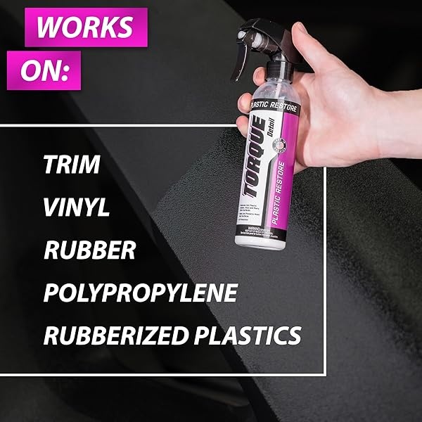 Aerosol restaurador de plástico con detalles de par – Restaura, brilla y protege las superficies de plástico, vinilo y goma de tu coche con restauración molecular, se aplica fácilmente en minutos, dura al menos 6 meses - Image 7