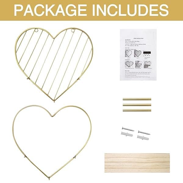 Afuly - Estante, diseño de corazón, color dorado - Image 8