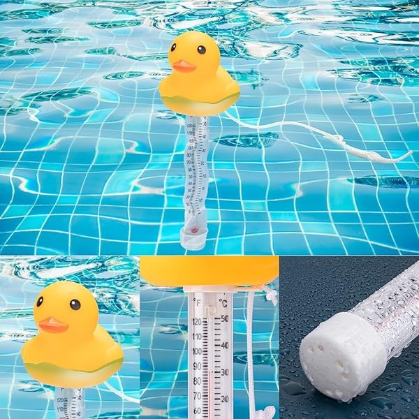 AikTryee - Termómetro flotante para piscina, accesorios de piscina, termómetro de acuario para balnearios al aire última intervensión e interior, jacuario - Image 4