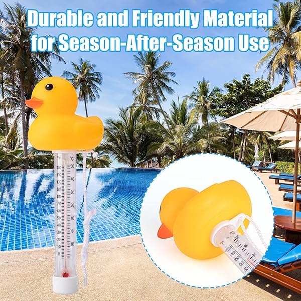 AikTryee - Termómetro flotante para piscina, accesorios de piscina, termómetro de acuario para balnearios al aire última intervensión e interior, jacuario - Image 6