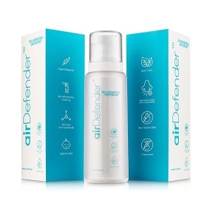 Airdefender - Spray antibacteriano de tamaño de viaje – 24 horas de protección contra gérmenes para cara, cuerpo, spray desinfectante de manos, desodorante natural sin alcohol, botella nano niebla