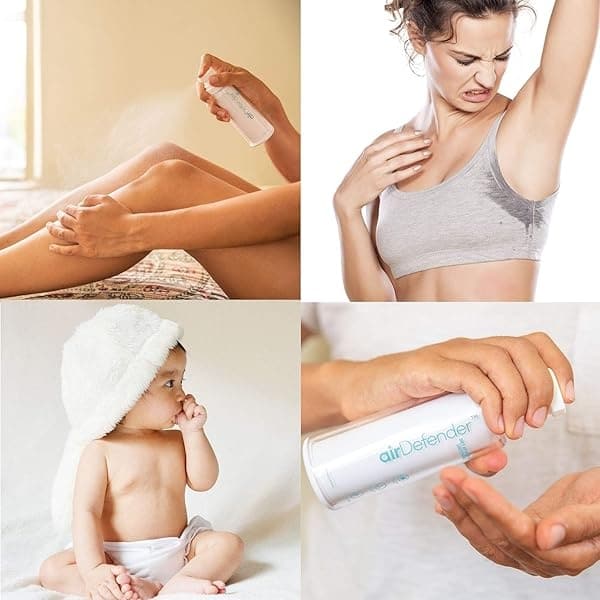 Airdefender - Spray antibacteriano de tamaño de viaje – 24 horas de protección contra gérmenes para cara, cuerpo, spray desinfectante de manos, desodorante natural sin alcohol, botella nano niebla - Image 6